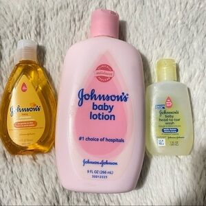 Bundle Johnson’s Baby Lotion Original Formula, Baby Shampoo & Head To Toe Wash